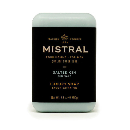Mistral Men's Bar Soap Salted Gin 8.8 oz