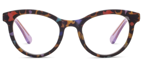 Peepers Tribeca PeepFetti Tortoise/ Purple Reading Glasses +2.00