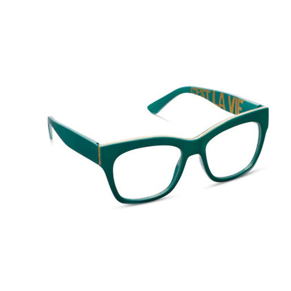 Peepers Cest La Vie Teal Reading Glasses +1.50