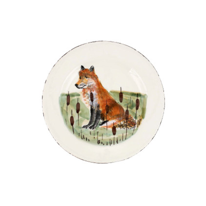 Vietri Wildlife Fox Salad Plate