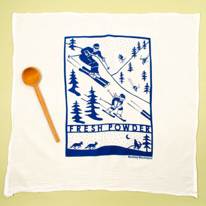 Kei & Molly Flour Sack Dish Towel Fresh Powder - Marine Blue