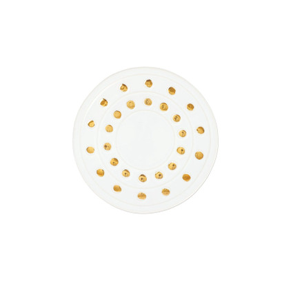 Vietri Medici Gold Canape Plate