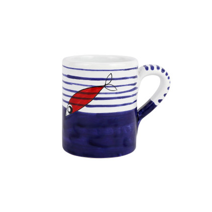 Vietri Pesce Pazzo Underwater Fish Mug