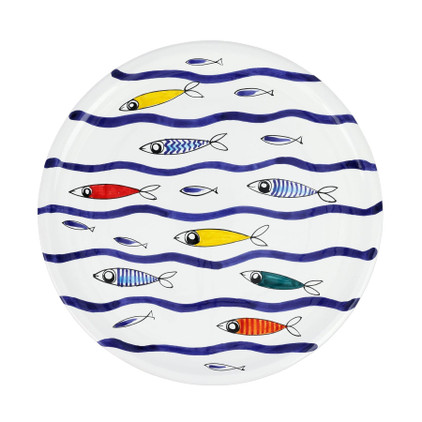 Vietri Pesce Pazzo Round Platter