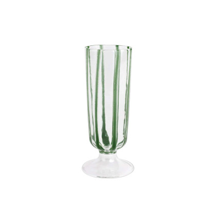 Vietri Nuovo Stripe Green Champagne Glass