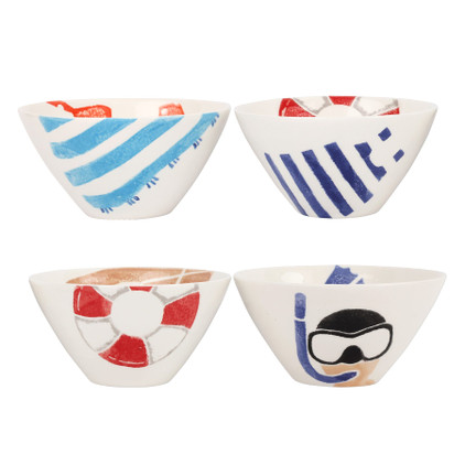 Vietri Riviera Assorted Cereal Bowls - Set of 4