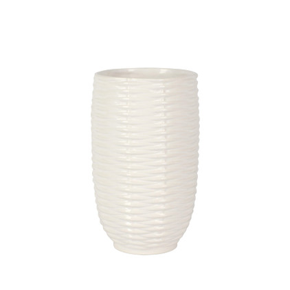 Vietri Tessere Basketweave Short Vase