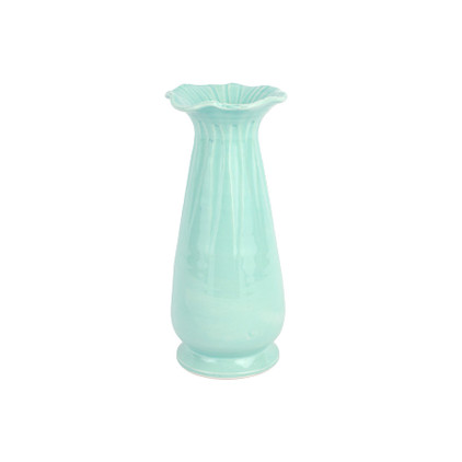 Vietri Ondulata Aqua Tall Vase