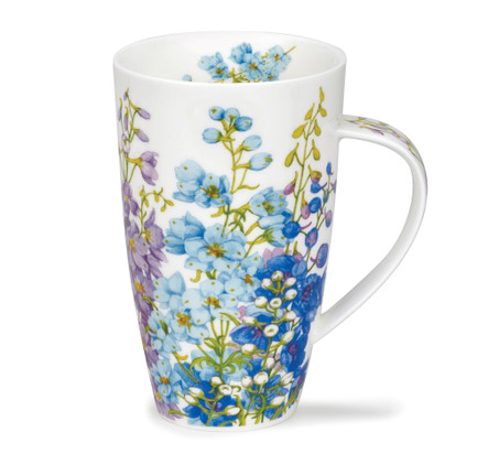Dunoon Henley Delphiniums Floral Mug