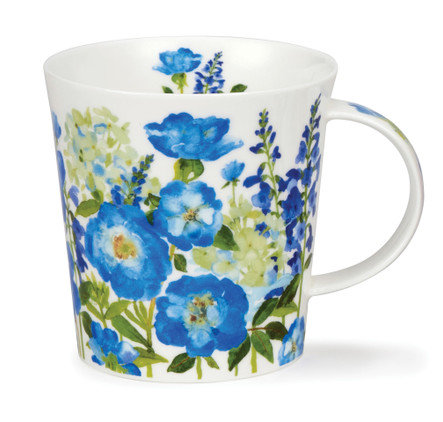 Dunoon Lomond Flower Garden Blue Mug