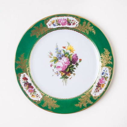 180 Degrees Tin Plate Sevres Green 10" Diameter