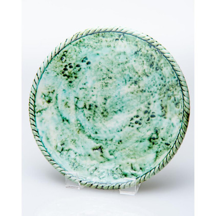 Abigails Pamplona Green Dessert Plate (Set of 4)