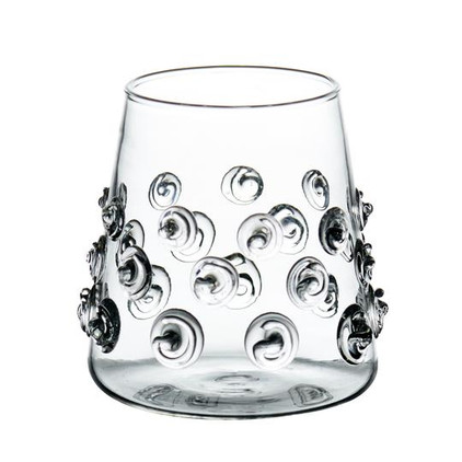 Abigails Votives Clear with Swirls (Set of 2)