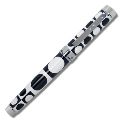 ACME Geometri Black White Rollerball Pen