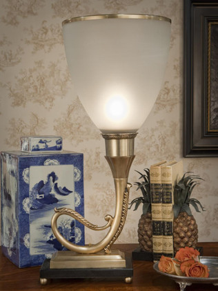 Dessau Home Antique Brass Torchiere Lamp Home Decor