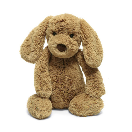 Jellycat Bashful Puppy Toffee Medium Brown Dog Stuffed Animal