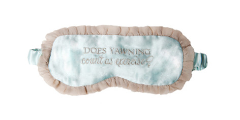 Bella il Fiore Silk Sleeping Mask - Does Yawning Count as Exercise?