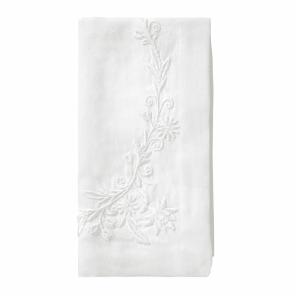 Bodrum Bella Off White 21" Napkin (Set of 4)