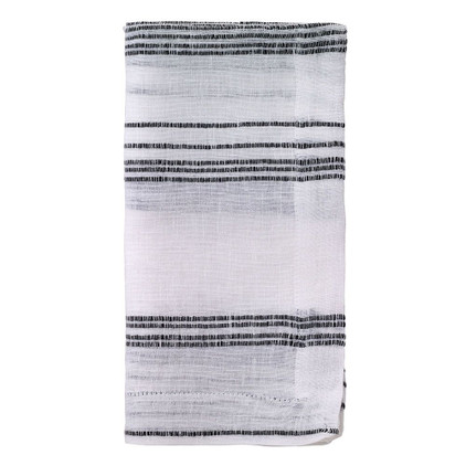 Bodrum Bistro Black & White 22 inch Napkin (Set of 4)