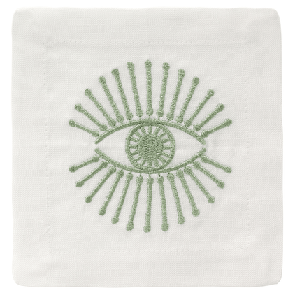 Bodrum Bright Eyes Willow Cocktail Napkins (Set of 4)
