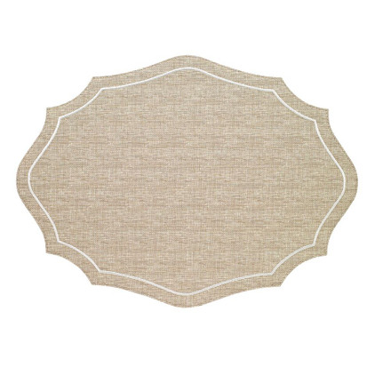 Bodrum Byzantine Beige White Table Mats Set of 4