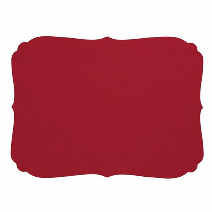 Bodrum Curly Red Oblong Place Mats (Set of 4)