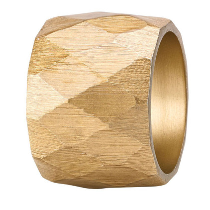 Bodrum Harlequin Gold Napkin Ring (Set of 4)