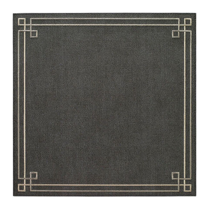 Bodrum Link Charcoal Silver Table Mats Set of 4