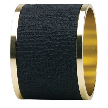 Bodrum Presto Black Napkin Ring (Set of 4)