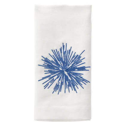 Bodrum Starburst Blue Embroidered 22 inch Napkin (Set of 4)