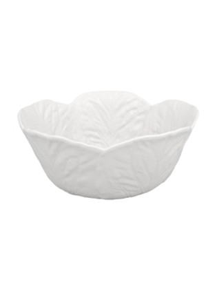 Bordallo Pinheiro Vista Alegre Cabbage Tall Salad Bowl - Beige