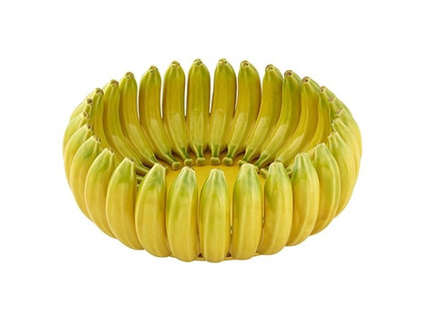 Bordallo Pinheiro Vista Alegre Banana Madeira Centerpiece Bananas