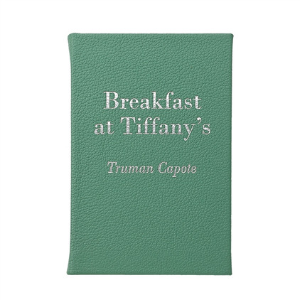 Breakfast at Tiffany's Robin's Egg Blue Leather Bound Book