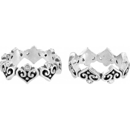 Brighton Alcazar Heart Ring - Silver