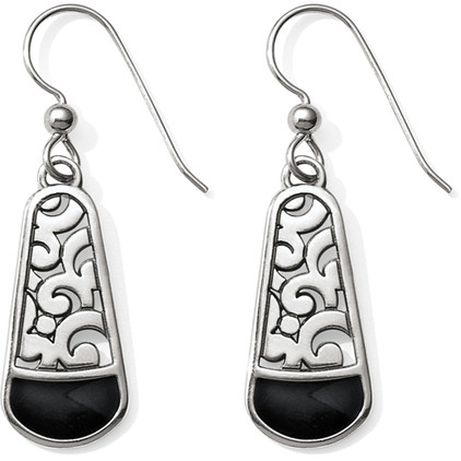 Brighton Catania  Black French Wire Earrings
