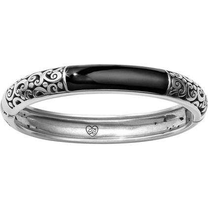 Brighton Catania Hinged Bangle Black