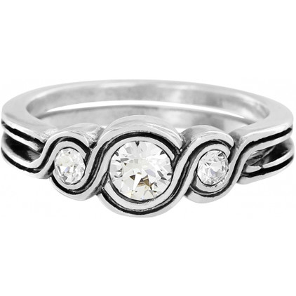 Brighton Infinity Sparkle Ring - Silver