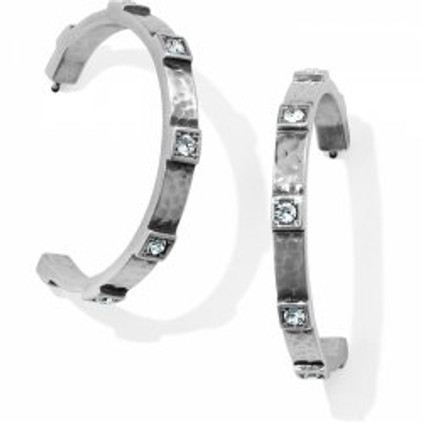 Brighton Meridian Zenith Station Hoop Earrings Silver