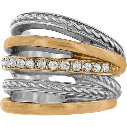 Brighton Neptune's Rings Ring - Silver-Gold