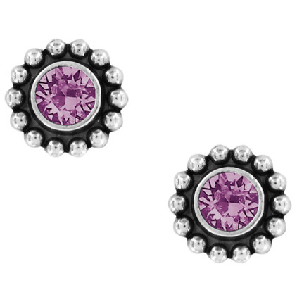 Brighton Purple Twinkle Color Mini Post Earrings