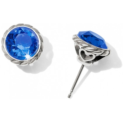 Brighton Blue Iris Sapphire Stud Earrings