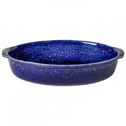 Casafina Abbey Blue Oval Baker 13 In