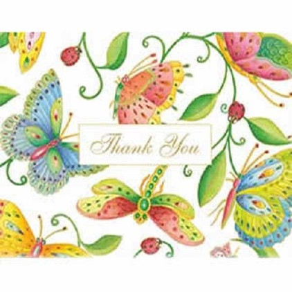 Caspari ParvanehS Garden Thank You Notes 8 In Box