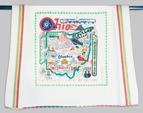 Cat Studio State Dish Towel - Ohio