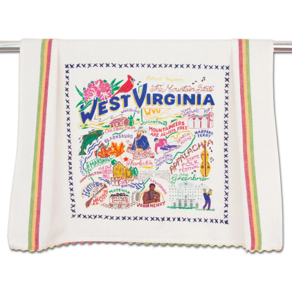 Cat Studio State Dish Towel - West Virginia