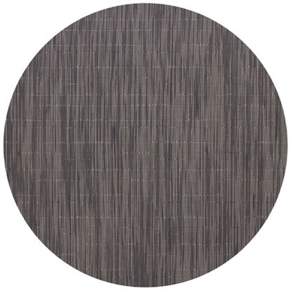 Chilewich Bamboo Table Mat 15 Round - Grey Flannel