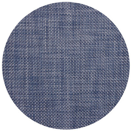 Chilewich Basketweave Table Mat 15 Round - Denim