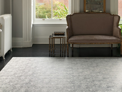 Chilewich Latex Mosaic Floor Mat 72X106 White/Black