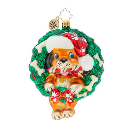 Christopher Radko Baby's First Puppy Love Ornament