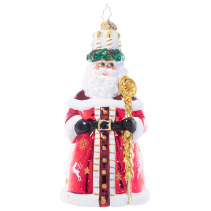 Christopher Radko God Jul Santa Ornament